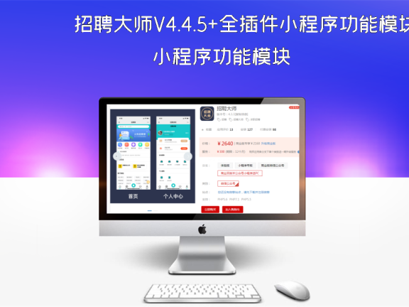 招聘大师V4.4.5+全插件小程序功能模块