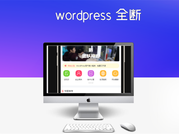 wordpress 全断小程序源码